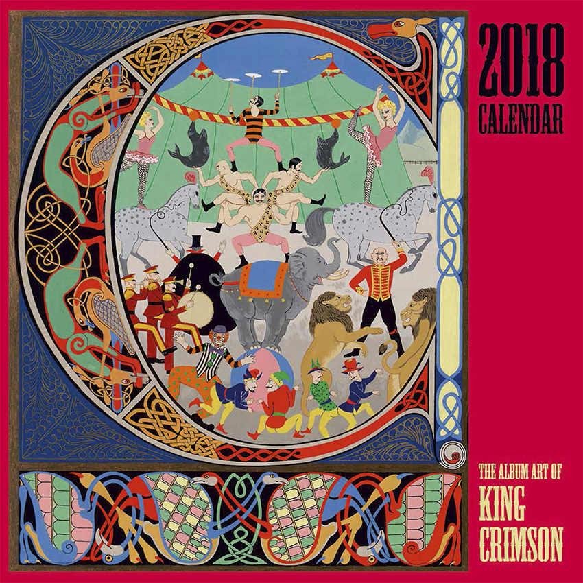 2018 Calendar The Album Art Of King Crimson